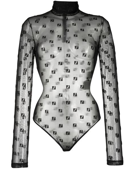 fendi bra eye|Fendi sheer bodysuit.